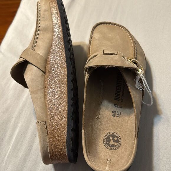 NWT Birkenstock Buckley Style Oiled Leather in Light Tobacco - Picture 6 of 10